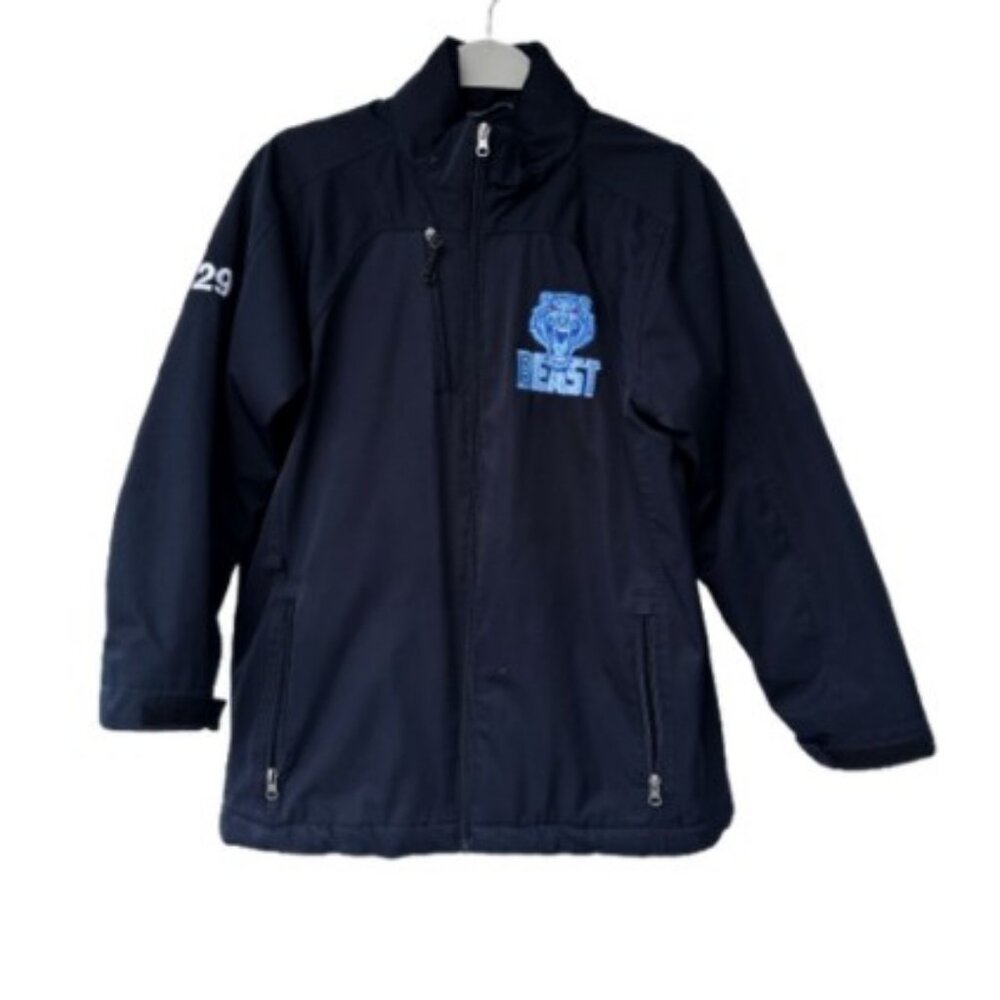 Elevate softshell zip up jacket black kids' size XL